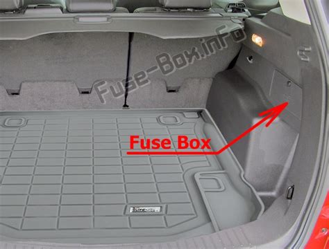 2013 ford escape 2.5 l rear junction box location|Ford Escape fuse box location.